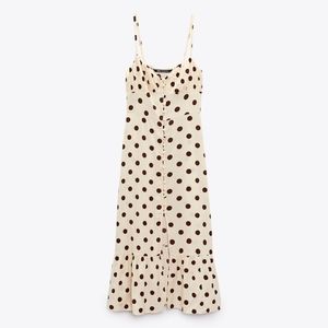 NWT Zara Polka Dot Corset Dress